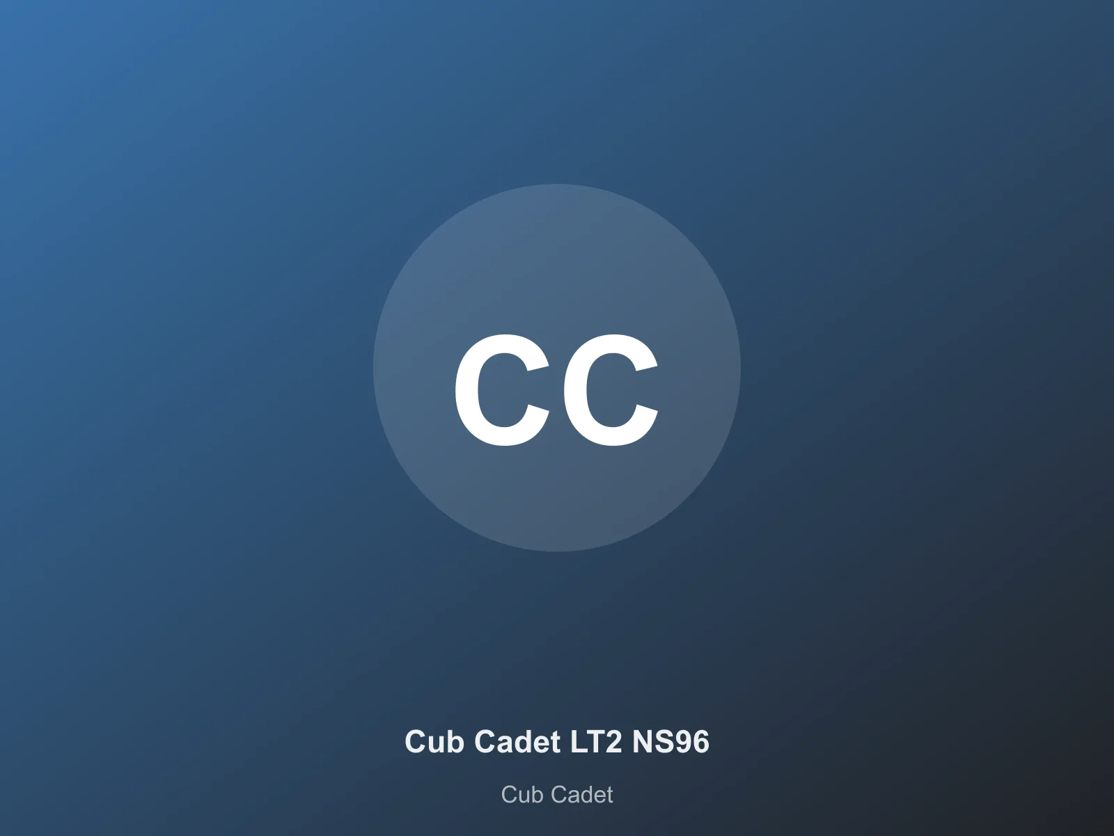Cub Cadet CC 76 – vue 1