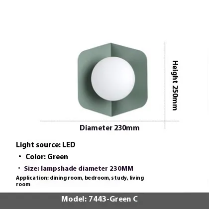 Color Macaron Corridor Aisle Wall Lamp